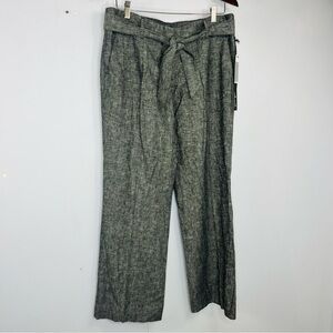 Willi Smith Size 10 NEW Kate Fit Linen Blend Wide Leg Pants VV12